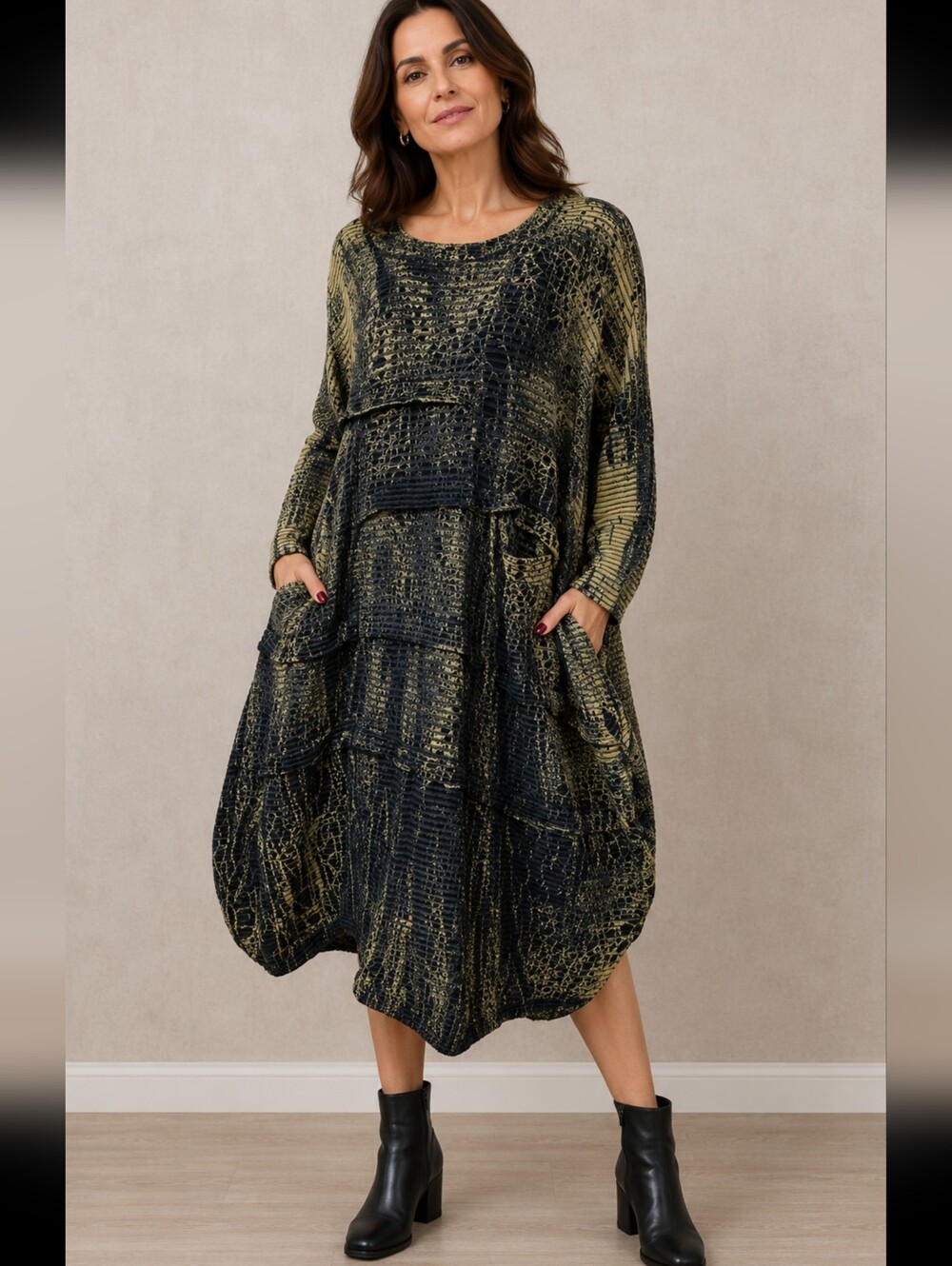 Dress to kill Jane Mohr Women's Dress One Size Gothic Burnout Velvet NEW #R2